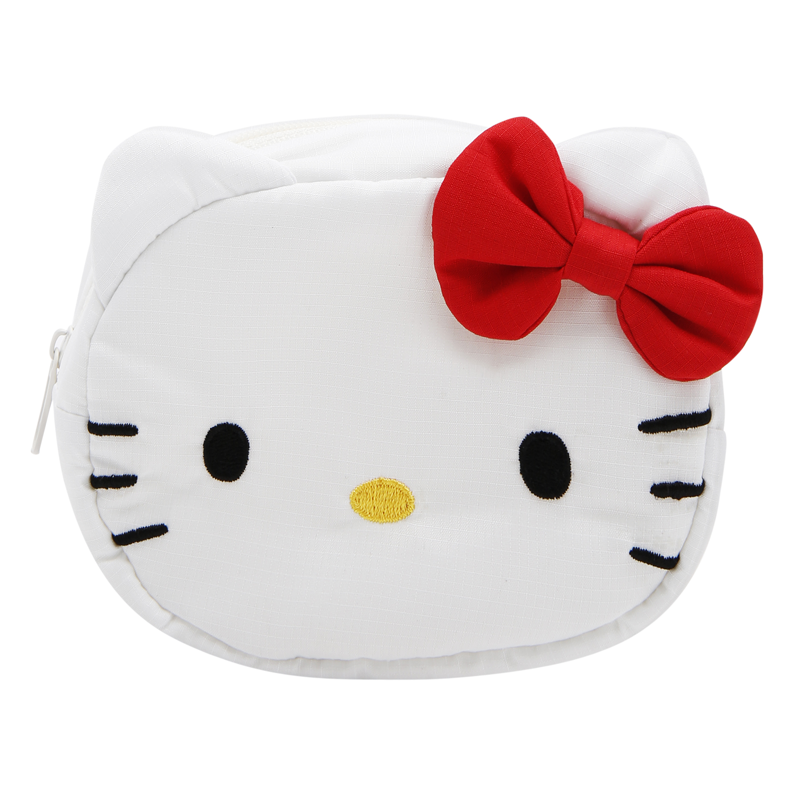 Hello Kitty D-Cut Pouch, Light Check Pattern, White