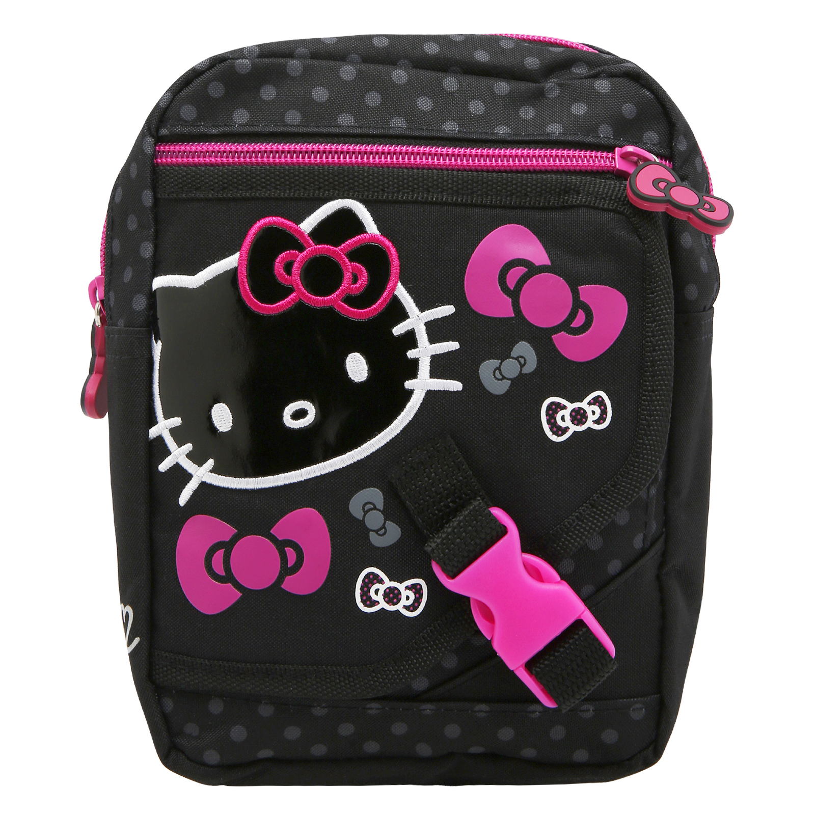 Hello Kitty Printed Shoulder Bag, Travel Bag, Accessories Bag, Black